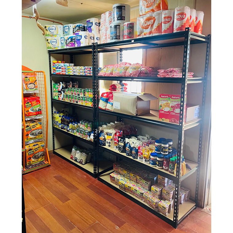 Estante Metálico Bilbao Negro 183x120x45 cm 875kg 11