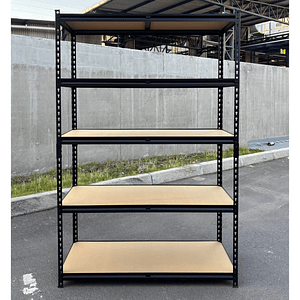 Estante Metálico Bilbao Negro 183x120x45 cm 875kg