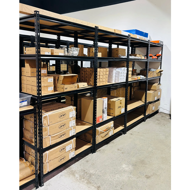 Pack 10 Estantes Bilbao Negro 183x90x40 cm 750kg 9