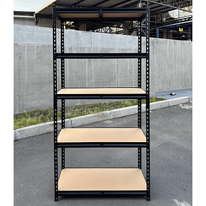 Pack 10 Estantes Bilbao Negro 183x90x40 cm 750kg