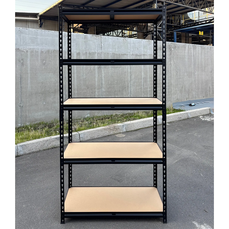 Pack 10 Estantes Bilbao Negro 183x90x40 cm 750kg 2