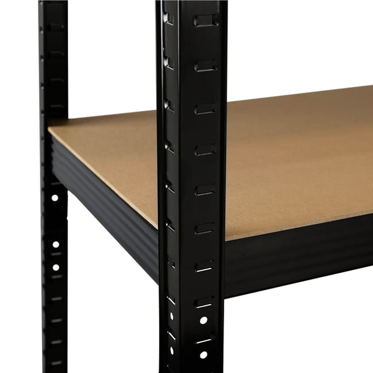 Pack 10 Estantes Lisboa Negro 180x90x40 cm 375kg 6