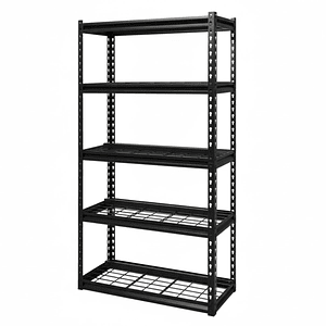 Estante Metálico Sevilla Negro 183x90x40 cm 750kg