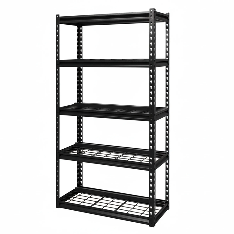 Pack 10 Estantes Sevilla Negro 183x90x40 cm 750kg 6