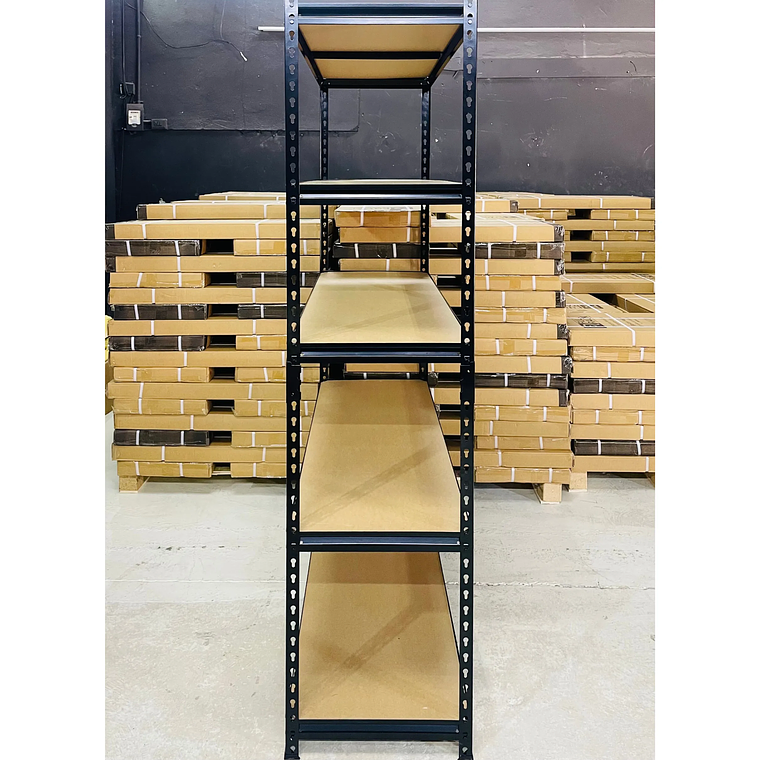 Pack 10 Estantes Bilbao Negro 183x120x45 cm 875kg 6