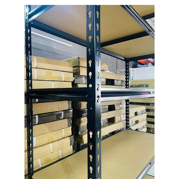 Pack 10 Estantes Bilbao Negro 183x120x45 cm 875kg 8