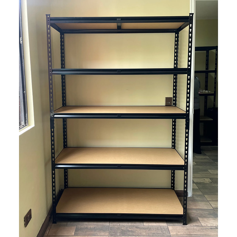 Pack 10 Estantes Bilbao Negro 183x120x45 cm 875kg 11