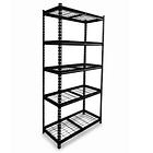 Estante Metálico Sevilla Negro 183x90x40 cm 750kg 4