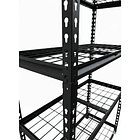 Estante Metálico Sevilla Negro 183x90x40 cm 750kg 3