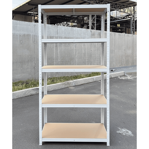 Estante Metálico Lisboa Blanco 180x90x40 cm 375kg