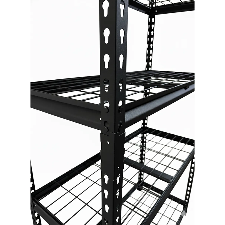 Pack 10 Estantes Sevilla Negro 183x90x40 cm 750kg 3