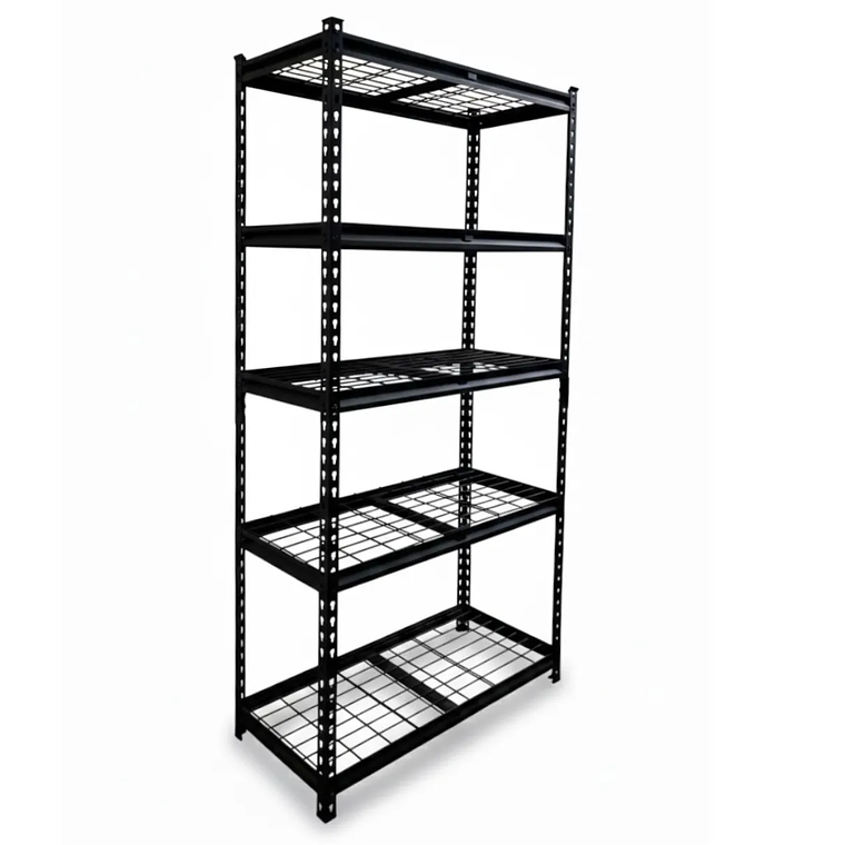 Pack 10 Estantes Sevilla Negro 183x90x40 cm 750kg 4