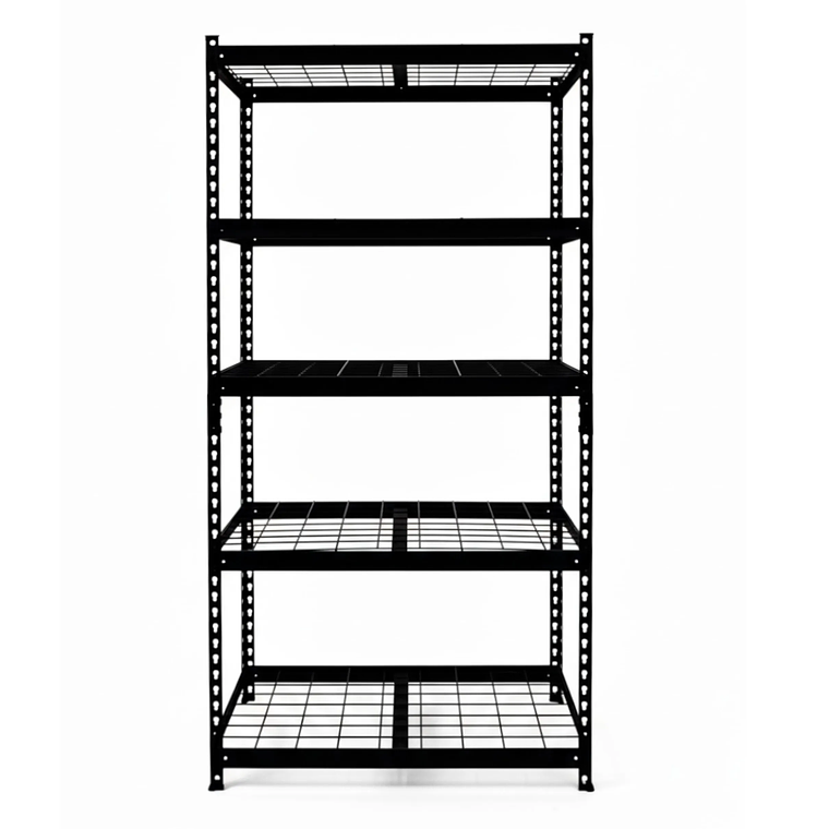 Pack 10 Estantes Sevilla Negro 183x90x40 cm 750kg 5