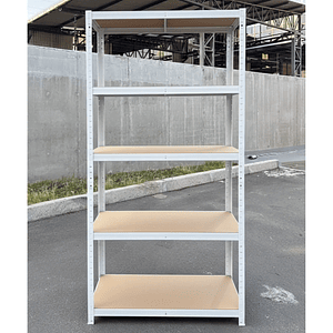 Pack 10 Estantes Lisboa Blanco 180x90x40 cm 375kg