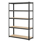 Pack 10 Estantes Porto Negro 180x120x45 cm 500kg 3