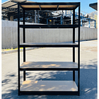 Pack 10 Estantes Porto Negro 180x120x45 cm 500kg 2