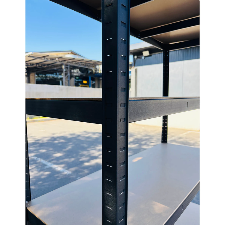 Pack 10 Estantes Porto Negro 180x120x45 cm 500kg 5