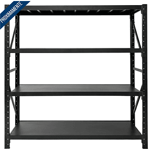 Rack Metálico Milán 200x200x60 cm 800kg Negro