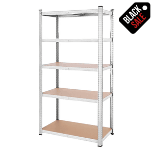 Estante Metálico Lisboa Galvanizado 180x90x40 cm 375kg