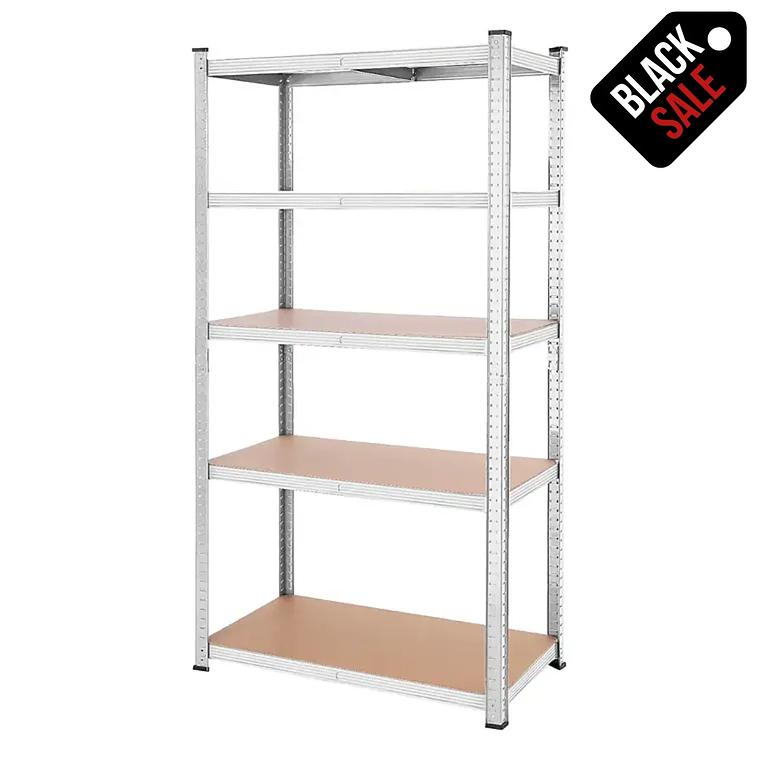 Estante Metálico Lisboa Galvanizado 180x90x40 cm 375kg 1