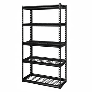 Estante Metálico Sevilla Negro 183x90x40 cm 750kg