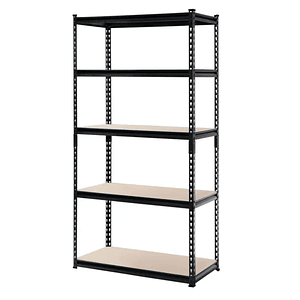Estante Metálico Bilbao Negro 183x90x40 cm 750kg