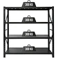 Rack Metálico Milán 200x200x60 cm 1.200kg Negro - Miniatura 1