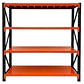 Rack Metálico Milán 200x200x60 cm 1.200kg Negro/Naranjo - Miniatura 2