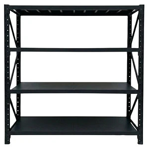 Rack Metálico Milán 200x200x60 cm 1.200kg Negro
