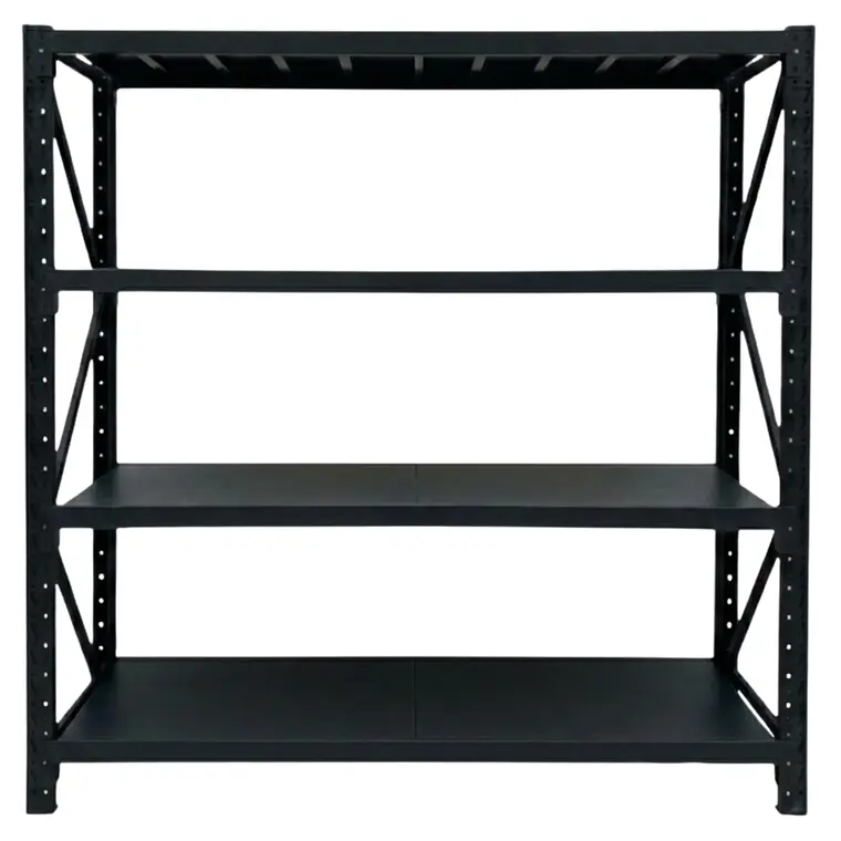 Rack Metálico Milán 200x200x60 cm 1.200kg Negro 2