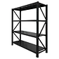 Rack Metálico Milán 200x200x60 cm 1.200kg Negro - Miniatura 3