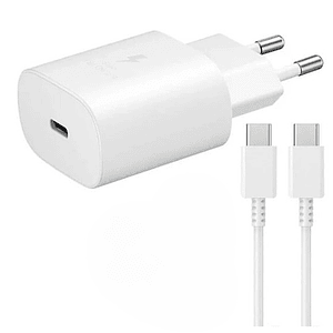 Cargador  mas cable Samsung  tipo C 25W carga rapida