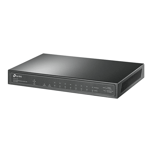 Switch TP-LINK TL-SG1210P  10-PORT Gigabit Puertos PoE+ 2