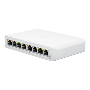 Switch de escritorio Ubiquiti USW-Lite-8-POE  8-port 4xGE PoE+ (52W) y 4xGE no PoE  