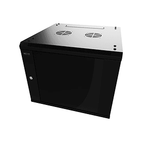 Gabinete Rack 15U de pared abatible Dual 600x550mm 2 ventiladores NXT