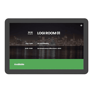 Tap Scheduler Graphite Panel For Meeting Rooms Logitech VC