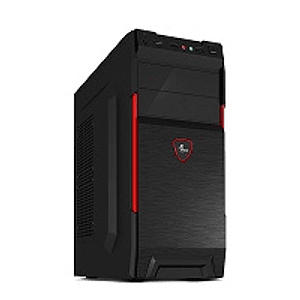 Gabinete Gamer Xtech XTQ-214, Con Fuente de Alimentación 600W PS, ATX, Color Negro y Rojo