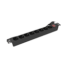 PDU 8 tomas electricas 1U 220V/16A enchufe nacional NXT 2