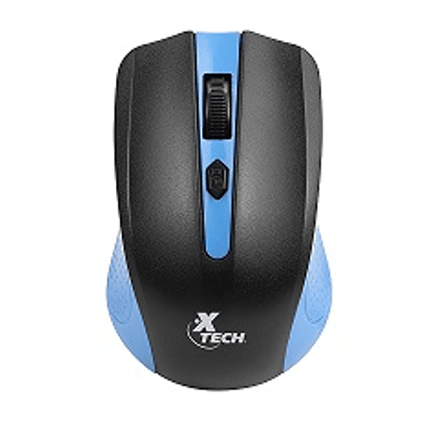 Xtech Mouse inalambrico 1600DPI 4 botones azul