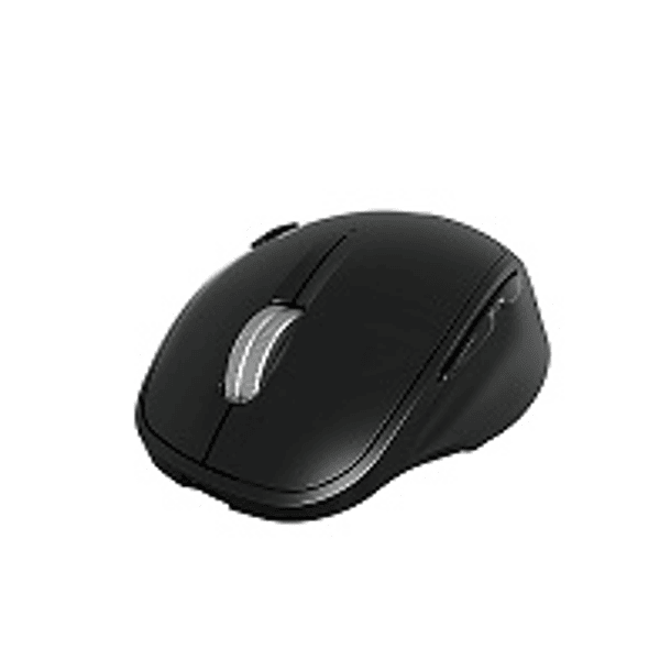 KlipX mouse ergonomico inalambrico Bluetooth y dongle negro