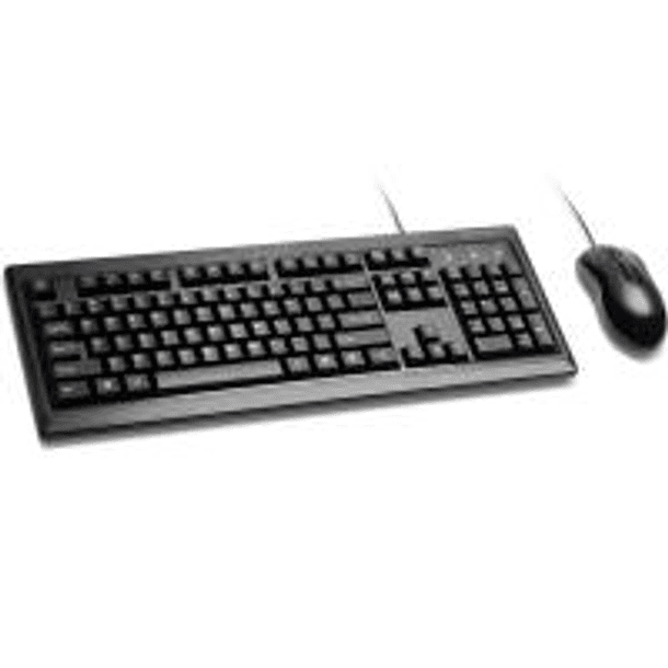 KNS Combo Teclado+Mouse alambrico for life desktop BLACK USB