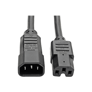 Cable C14 A C15 15A IEC-320 USO Pesado 61cm TRP