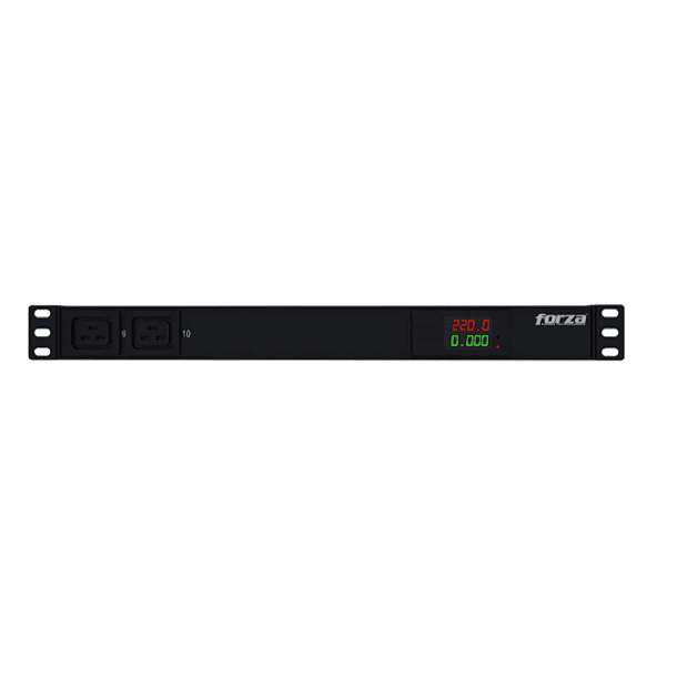 PDU FPD-1012M1U Meter PDU 220V 1PH L-6-20P 8-C13 2-C19 1U Forza 2