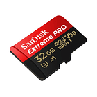 Tarjeta memoria Extreme Pro 32 GB Micro SDHC C10 A1 UHS-1 U3 V30 Sandisk 2