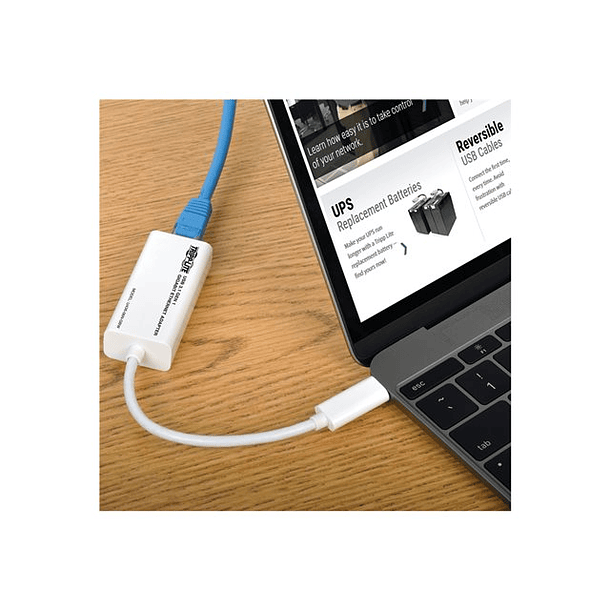 Adaptador USB 3.1 Type-C a Ethernet 10/100/1000 blanco  TRP 4