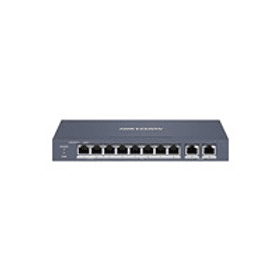 Switch 8 Puertos 2 HiPOE + 2 x 10/100 Mbps 45W 300mt Sma Hikvision