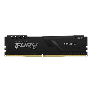 Memoria RAM DDR4 32GB 3200MT/s Kingston Fury Beast Black, CL16, DIMM, Intel XMP 2.0, 1.35V