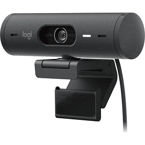 Webcam Logitech Brio 500, Full HD 1080p, Micrófono Integrado, USB-C, Grafito