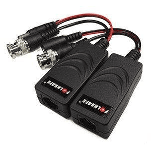 Video Balun HD terminal cable Rj45 + Adaptador power FS-HD4301VP