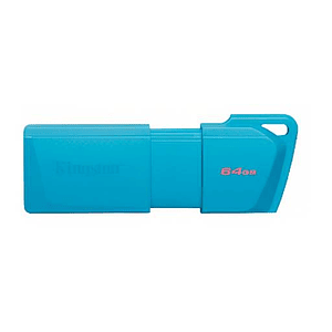 Pendrive Kingston DataTraveler Exodia M, 64GB, USB 3.2 Gen 1, Neon Aqua Blue